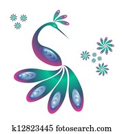 Peacock. Fancy exotic bird. Peacock. Fancy exotic bird.