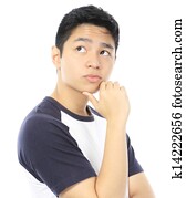 pensando, adolescente