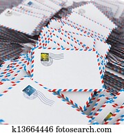 Pile of Envelopes. Pile of Envelopes.