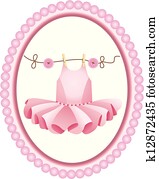 Pink tutu label Pink tutu label