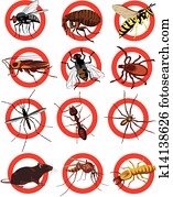 plagen, symbol, -, farbe plagen, symbol, -, farbe