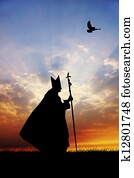 Pope silhouette Pope silhouette