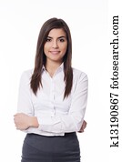 Portrait of smart female