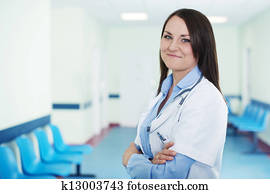 Portrait of young female doctor