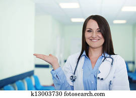 Portrait of young female doctor