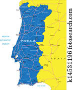 portugal, mapa