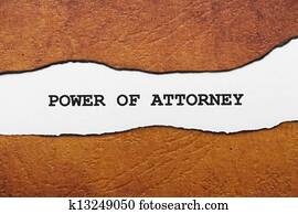 Power of attorney Power of attorney