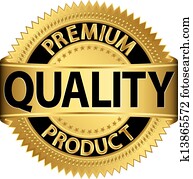Premium quality product golden labe Premium quality product golden labe
