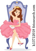Prom Queen on her Throne Prom Queen on her Throne
