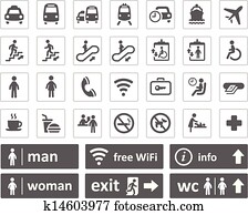 público, señales, conjunto