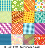 quiltdecke, flickwerk, texture., seamless, vektor, muster quiltdecke, flickwerk, texture., seamless, vektor, muster