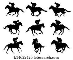 racing horses and jockeys racing horses and jockeys