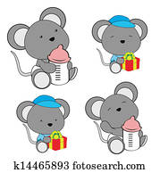 Rata Bebe Caricatura Set6 Clipart K Fotosearch