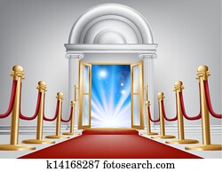 Red carpet entrance Red carpet entrance