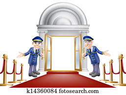 Red carpet entrance Red carpet entrance