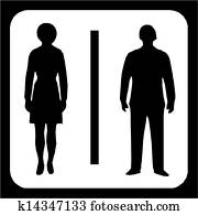 Restroom Clip Art | Our Top 1000+ Restroom Vectors | Fotosearch