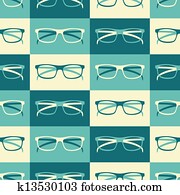 Retro Glasses Background Retro Glasses Background