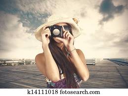 Retro photographer Retro photographer