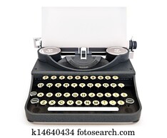 Retro vintage typewriter