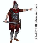 Roman Centurion Ordering an Attack Roman Centurion Ordering an Attack
