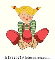 romantic girl, is sitting barefoot