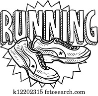 Running sports sketch Running sports sketch