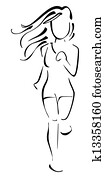 Running woman Running woman