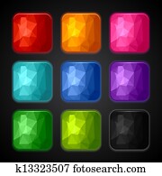 satz, von, geometrisch, hintergruende, für, dass, app, icons. satz, von, geometrisch, hintergruende, für, dass, app, icons.