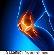 schaden, kniepijn, -, trauma