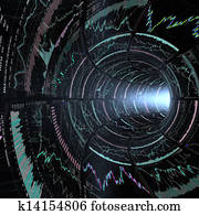 schaubild, datenbach