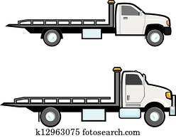 schleppen, lastwagen schleppen, lastwagen