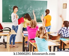 School child with teacher. School child with teacher.