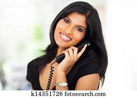 schön, karrierefrau, unterhaltung telefon