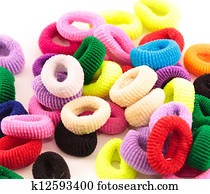 Scrunchies - colored elastic bands for tightening the hair for children