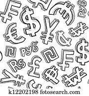 Seamless currency symbol background