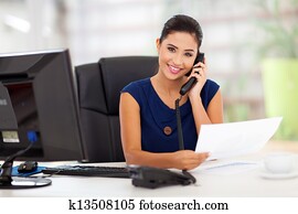 secretary answering telephone