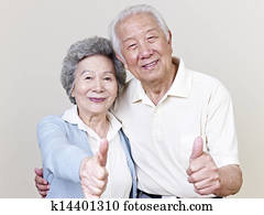 senior asian couple