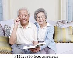 senior asian couple