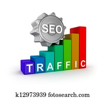 SEO concept with colorful graph. SEO concept with colorful graph.