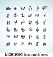 set, od, zalezitost zaludnit, icons