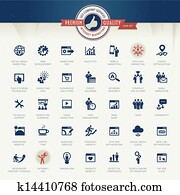 Set of business icons Set of business icons