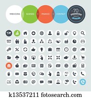 Set of business icons