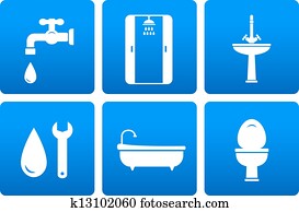 set of plumbing icons set of plumbing icons
