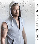 Sexy young male model