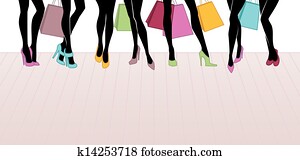 Shopping girls Shopping girls
