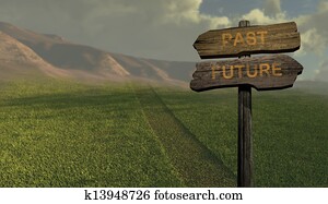 sign direction past - future