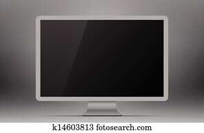 Silver monitor. Silver monitor.