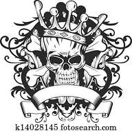 Skull with crown Skull with crown