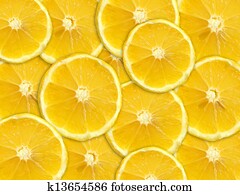 sliced lemon sliced lemon