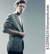 Smart guy wearing stylish jacket